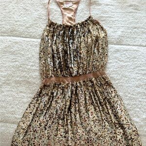 Parker gold party dress